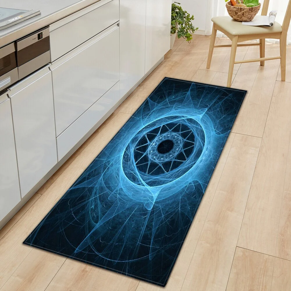 Nordic Entrance Doormat Kitchen Mat Home Bedroom Hallway Floor Rug 3D Pattern Decoration Flannel Carpet Bathroom Non-slip Mat