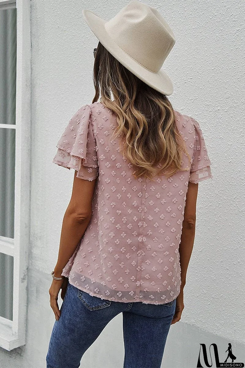 MidiSono - Breathable Comfort Mock Neck Top