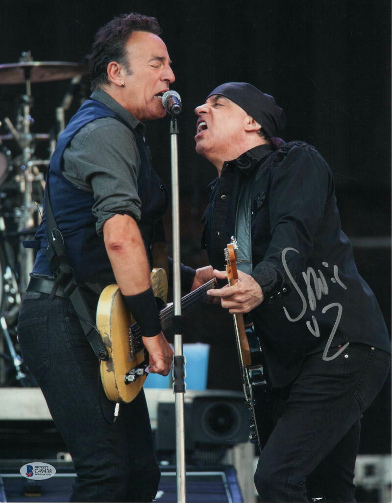 STEVEN VAN ZANDT SIGNED AUTOGRAPH 11X14 Photo Poster painting - BRUCE SPRINGSTEEN E STREET BAND