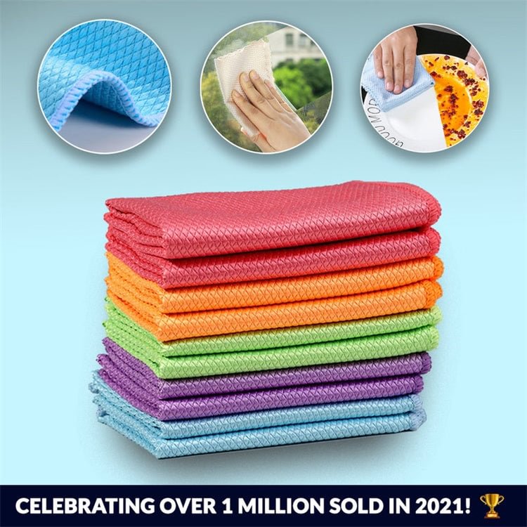 (Early Mother's Day Sale- SAVE 48% OFF)Streak Free Miracle Cleaning Cloths 6PCS / SET(BUY 2 SETS GET FREE SHIPPING)