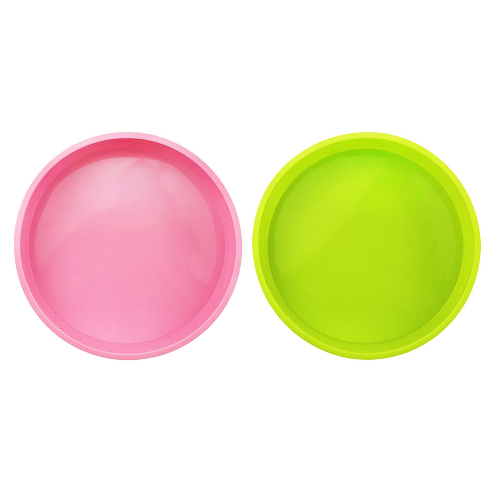 

8 inch Round Silicone Cake Baking Mold Mousse Pan Dessert Pudding Mould, Green, 501 Original