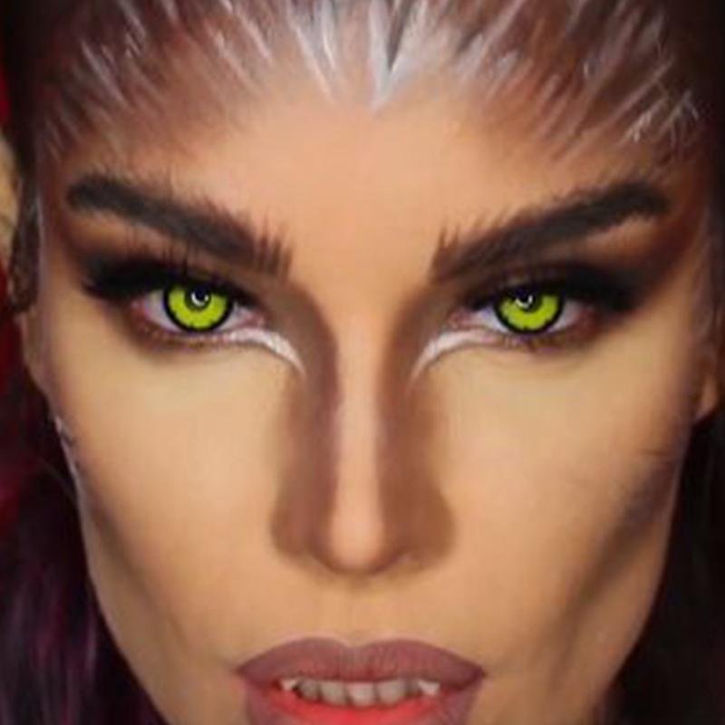 Cosplay Fluorescent Yellow (12 months) contact lenses