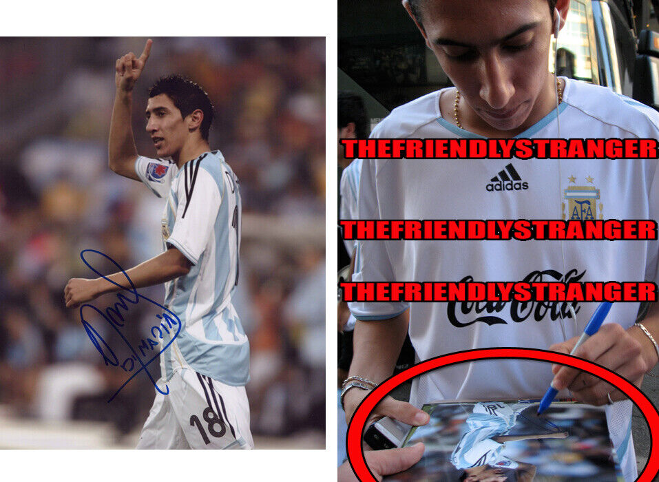 Rare ANGEL DI MARIA signed ARGENTINA