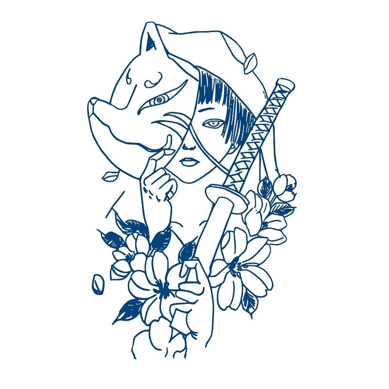 GH1-50 Herbal Juice Tattoo Sticker Semi-permanent Men and Women Long-lasting Waterproof Sweat Plant Juice Tattoo Sticker