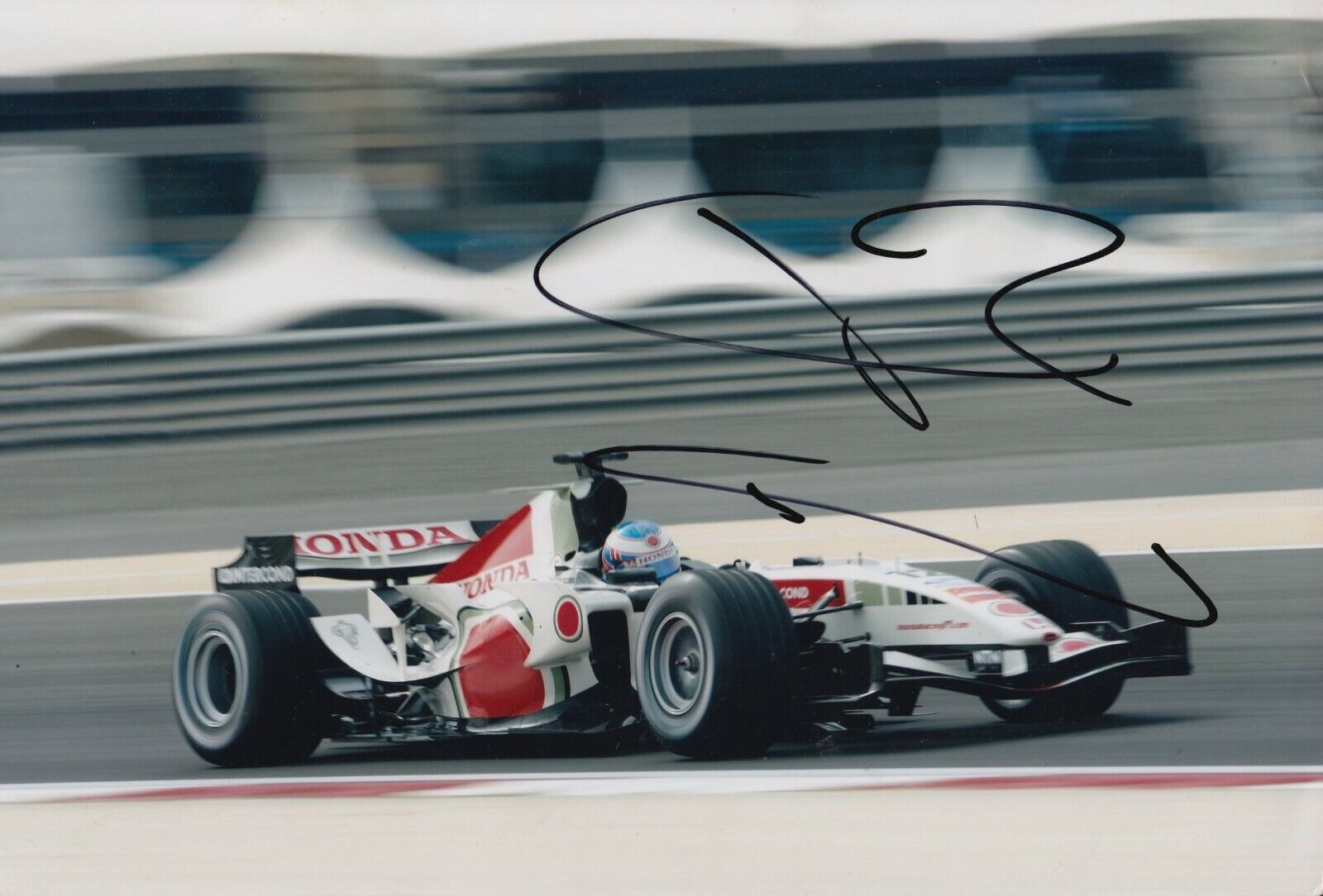 Jenson Button Hand Signed 12x8 Photo Poster painting - F1 Autograph.