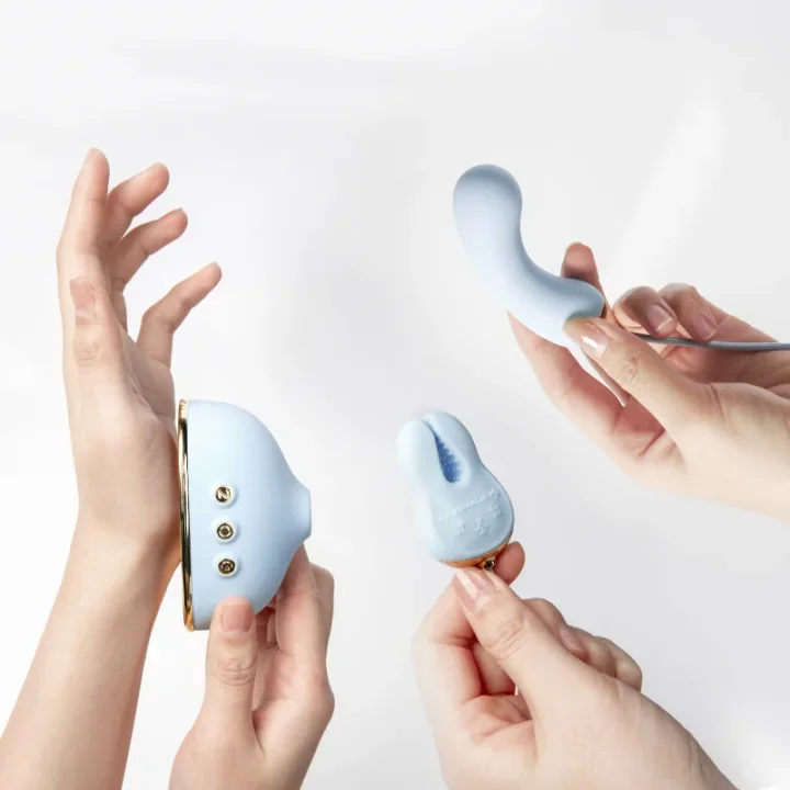 using vibrator on nipples Masturbator Sleeve Transparent Open-Ended – Honeyloveyou main image 1