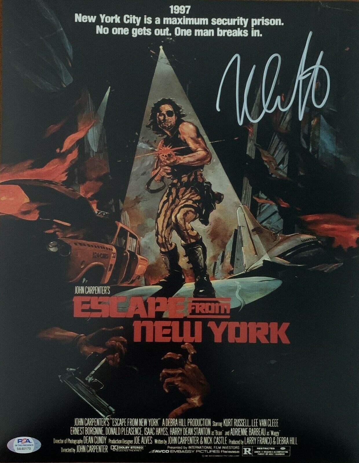 Nick Castle autographed signed 11x14 Photo Poster painting Escape From New York PSA COA