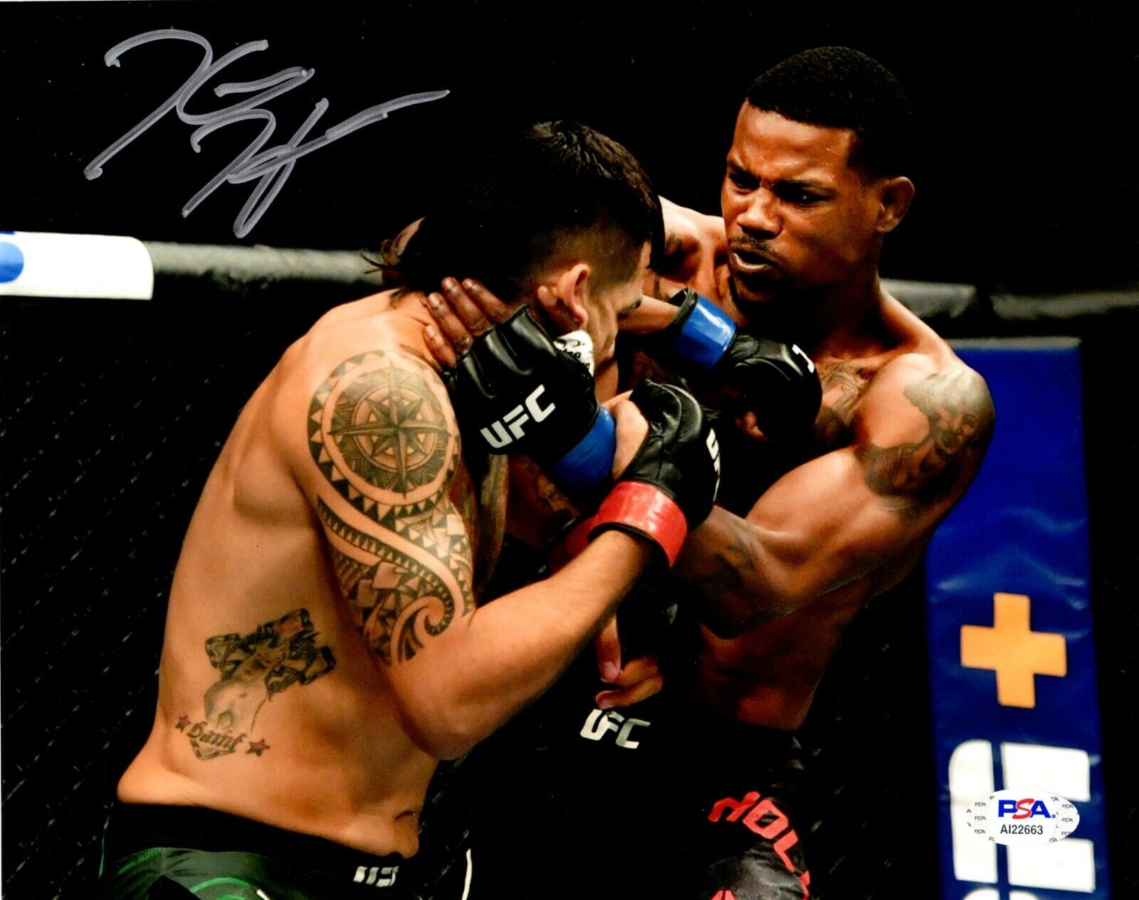 Kevin Holland autographed signed 8x10 Photo Poster painting UFC PSA COA Big Mouth Trailblazer