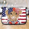 (US Local)Special Shape Highland Yak 5D DIY Diamond Painting Clutch Bag for Women Girls
