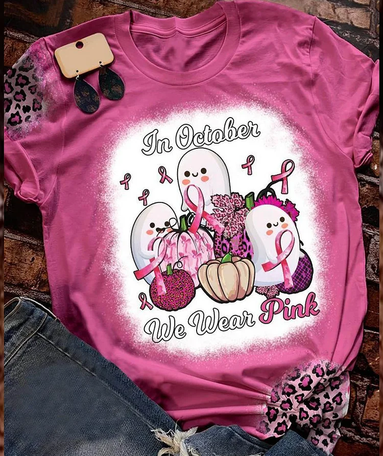 Print Knit T-Shirt Women's Top