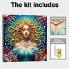 uk.everydayedeals DIY Pearl Painting With Frame - Handmade Self-Adhesive Pearls - Mermaid(25*25cm)