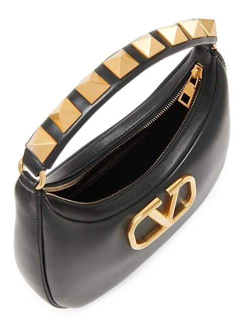 Valentino Garavani Stud Sign Leather Hobo Bag 5 out of 5 Customer Rating