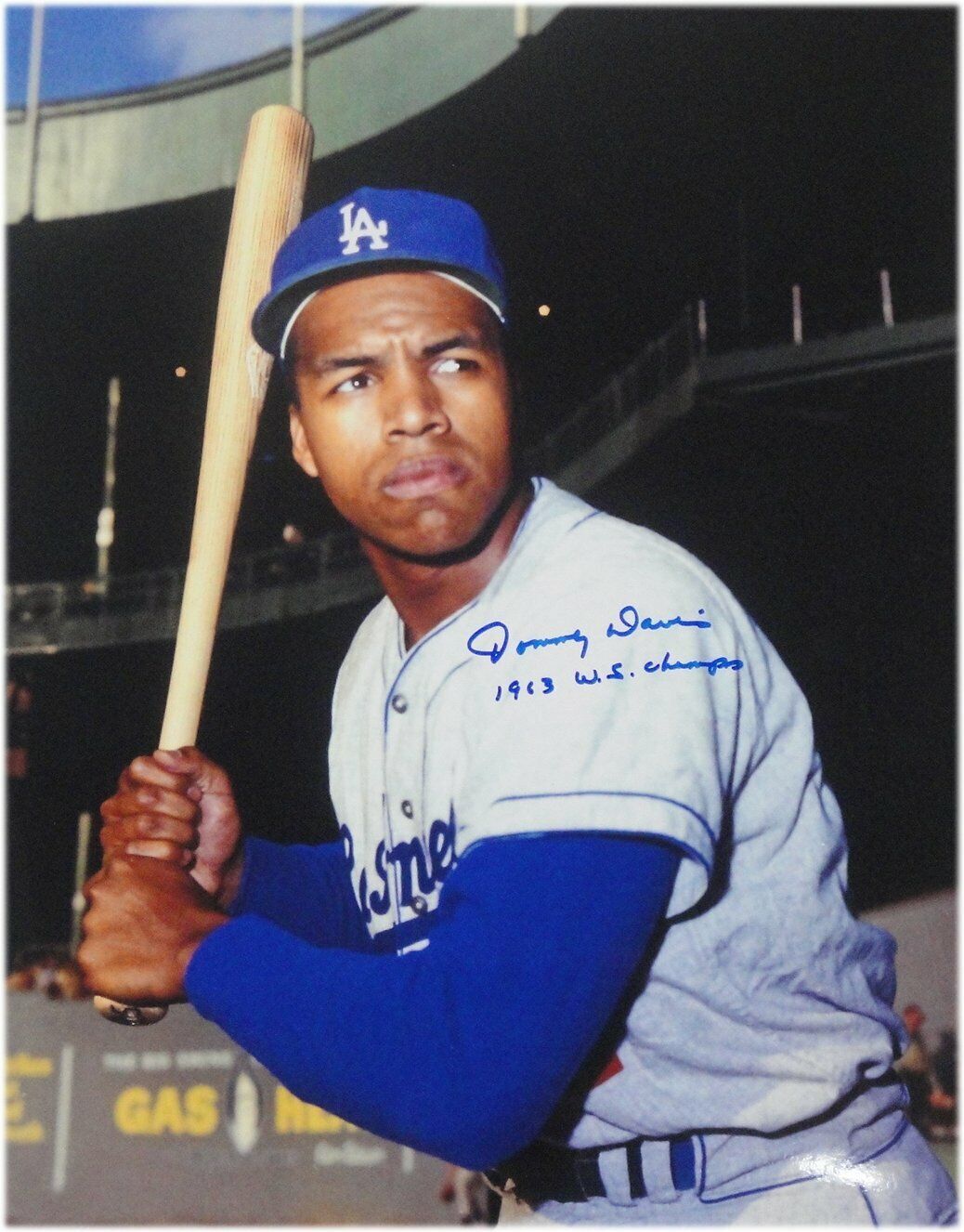 Tommy Davis Hand Signed 11x14 Photo Poster painting Los Angeles Dodgers 1963 WS Champs w/ COA