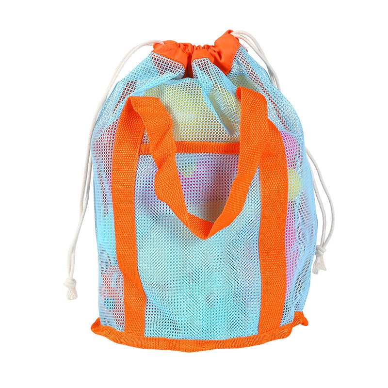 New Color Matching Children’s Toy Bag Shell Storage Bag Travel Beach Bag Hollow Transparent Beach Bag