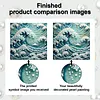 (25x25cm)DIY Wave Framed Handmade Pearl Painting Art Craft Kit Living Home Decor