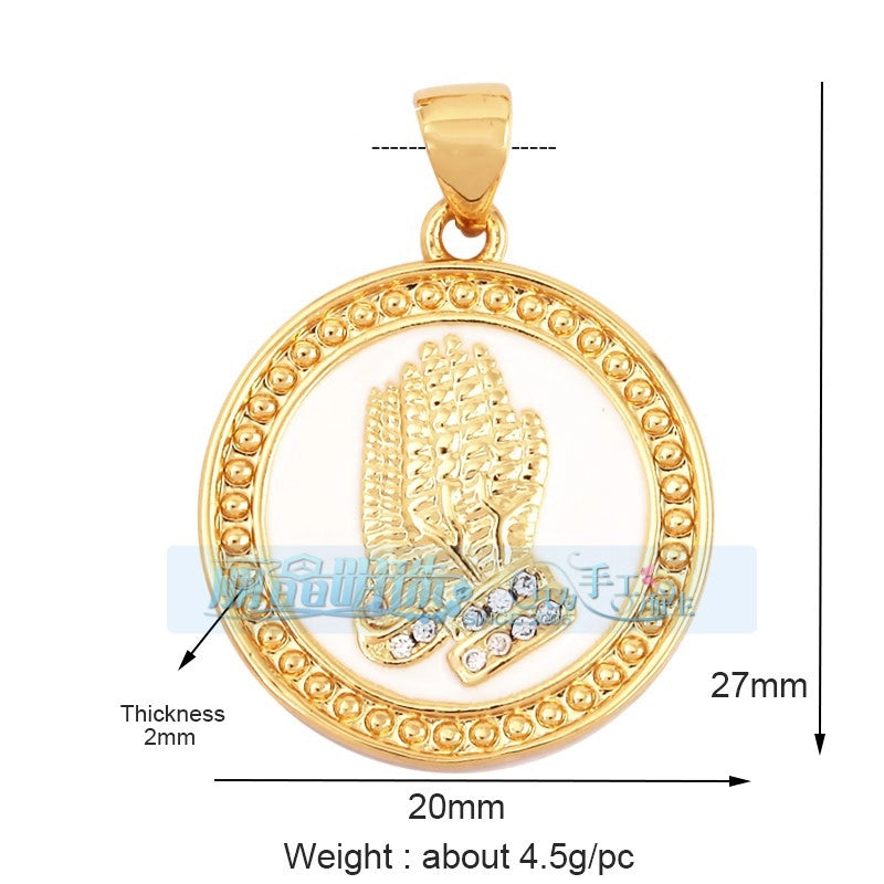 1 Piece Copper Devil’s Eye Pendant Jewelry Accessories