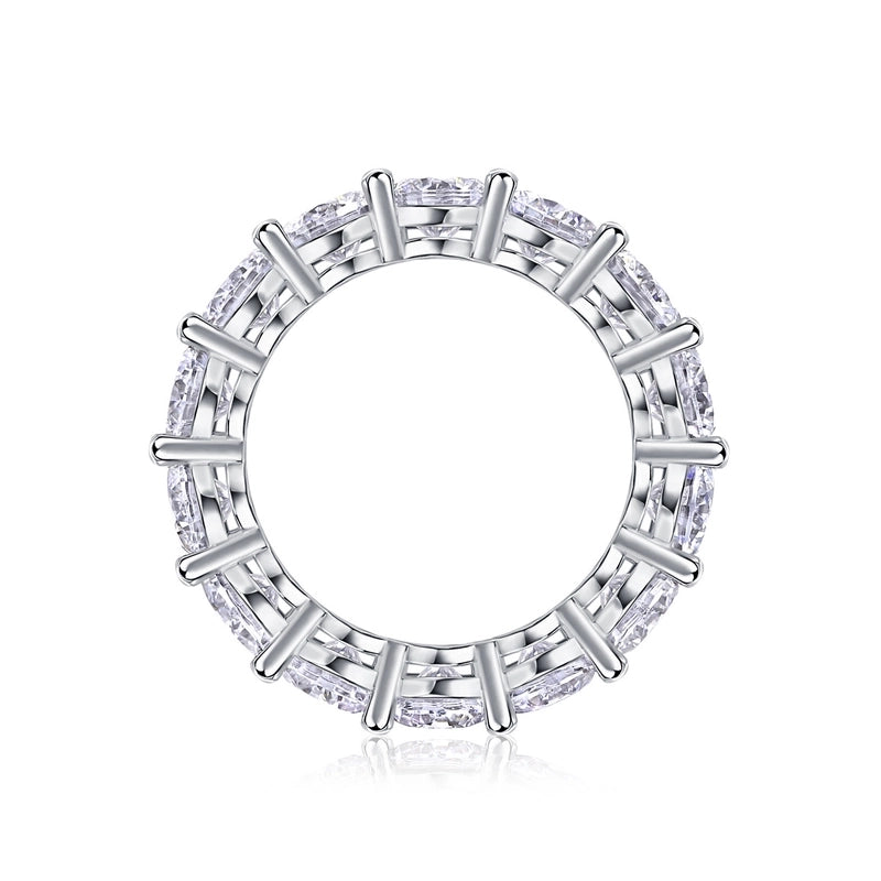 925 Sterling Silver Moissanite Geometric Rings