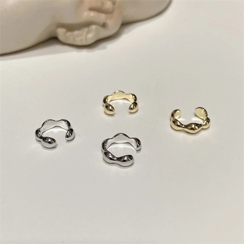 1 Pair Ig Style Minimalist Solid Color Plating Copper Ear Cuffs