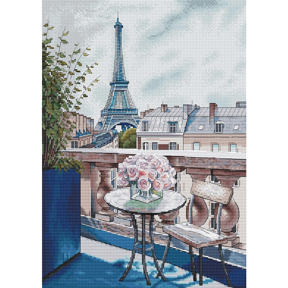 

Paris - 14CT Counted Cross Stitch - 40*56CM, 501 Original