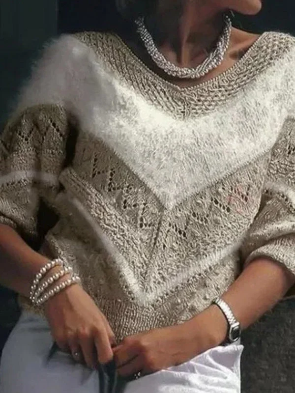 Women's Long Sleeve V-neck Graphic Printed Tops