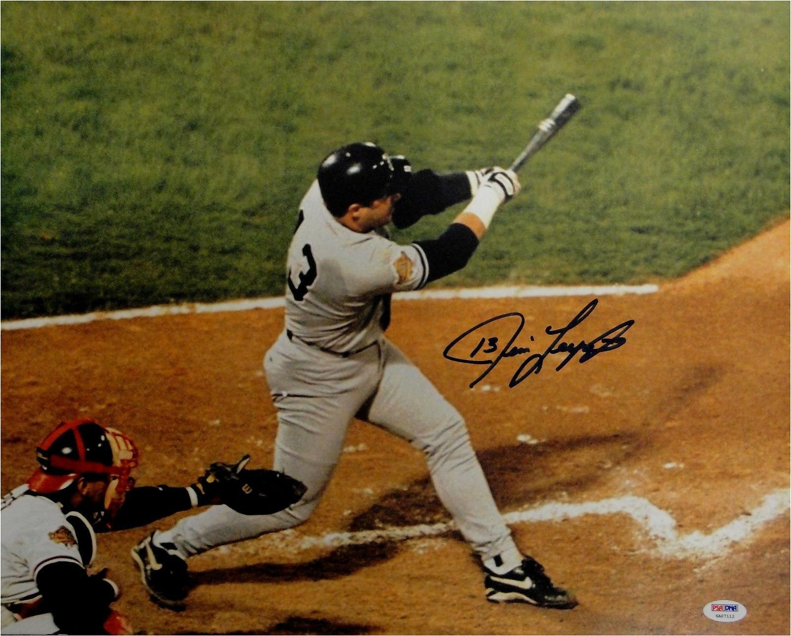 Jim Leyritz Hand Signed Autograph 16x20 Photo Poster painting Big Swing NY Yankees PSA/DNA