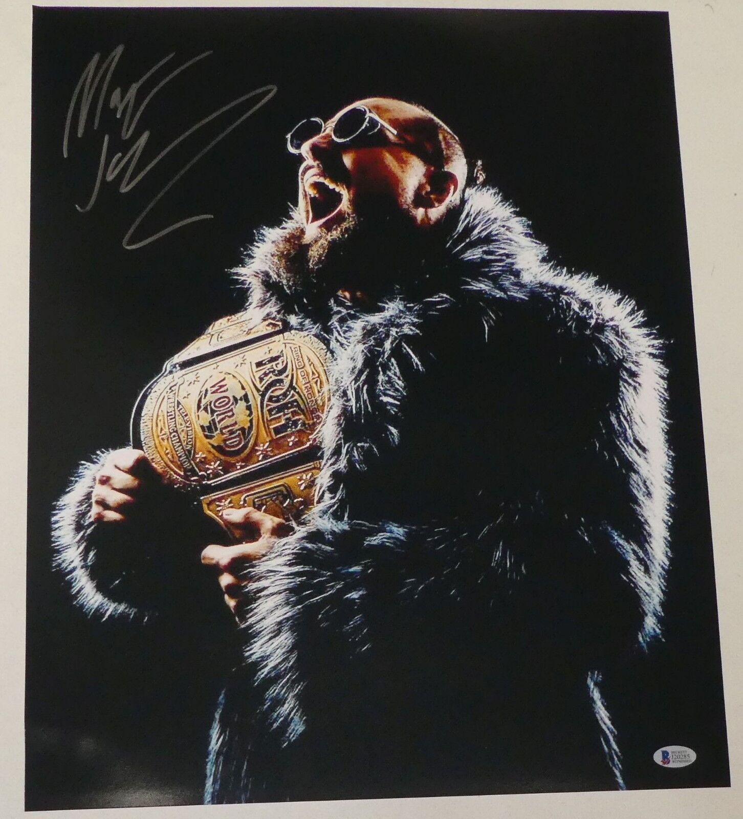 Marty Scurll Signed 16x20 Photo Poster painting BAS COA New Japan Pro Wrestling Bullet Club ROH