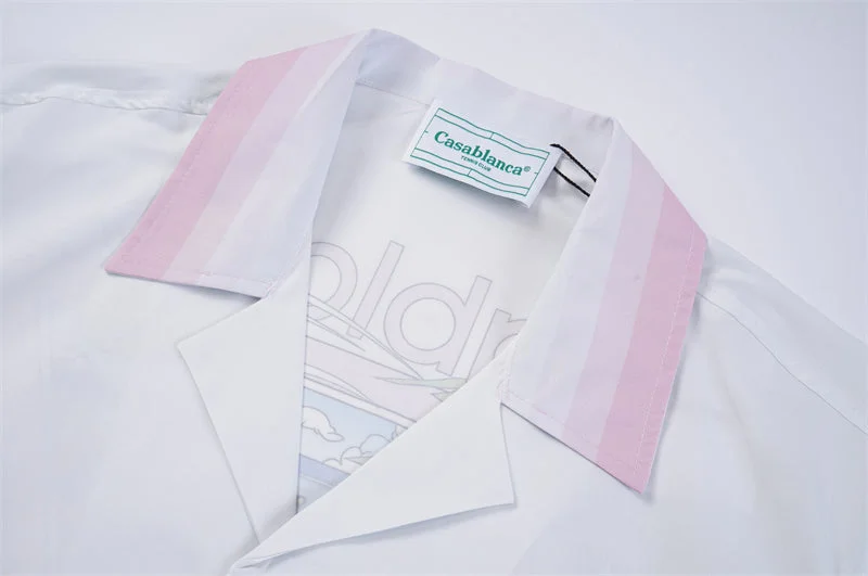 Casablanca 2023 new silk short-sleeved shirt