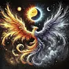 Phoenix-11CT Stamped Cross Stitch 40*40cm/15.75*15.75in tapestrymarket