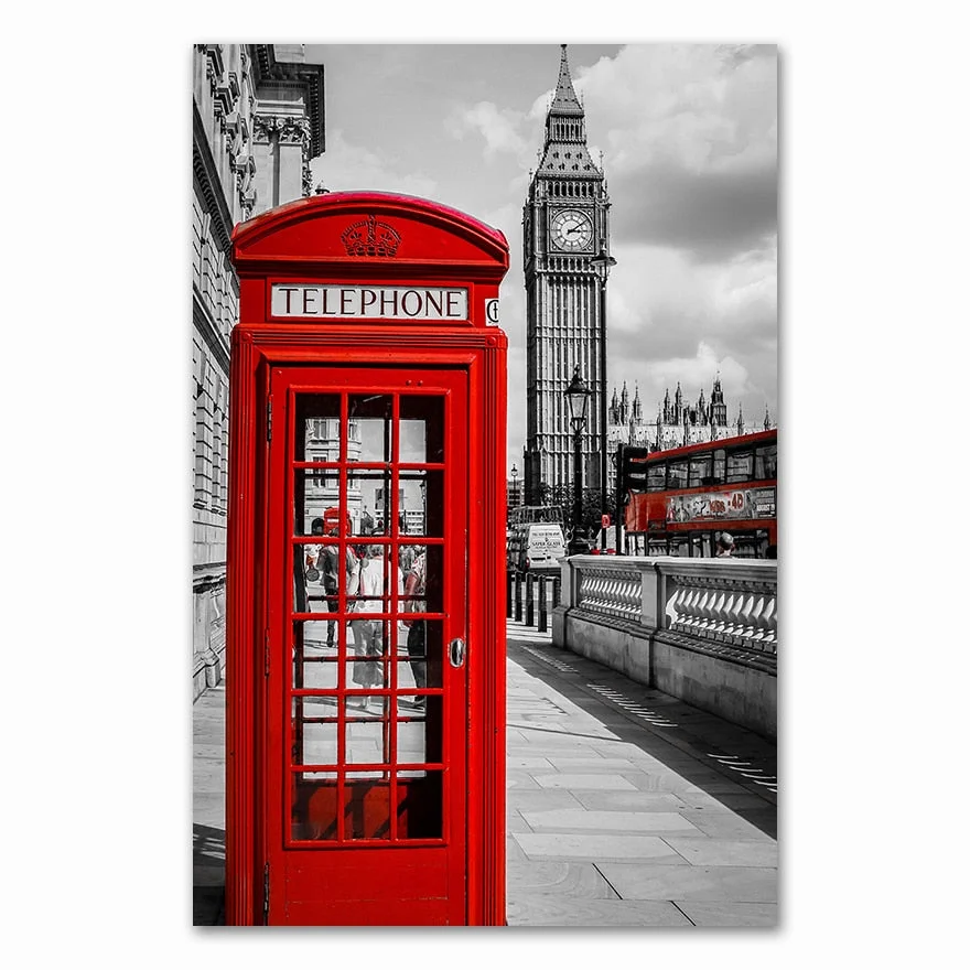 Nordic s And Prints Paintings For Living Room Wall Art Decorative Pictures Canvas Print City London Paris Landscape