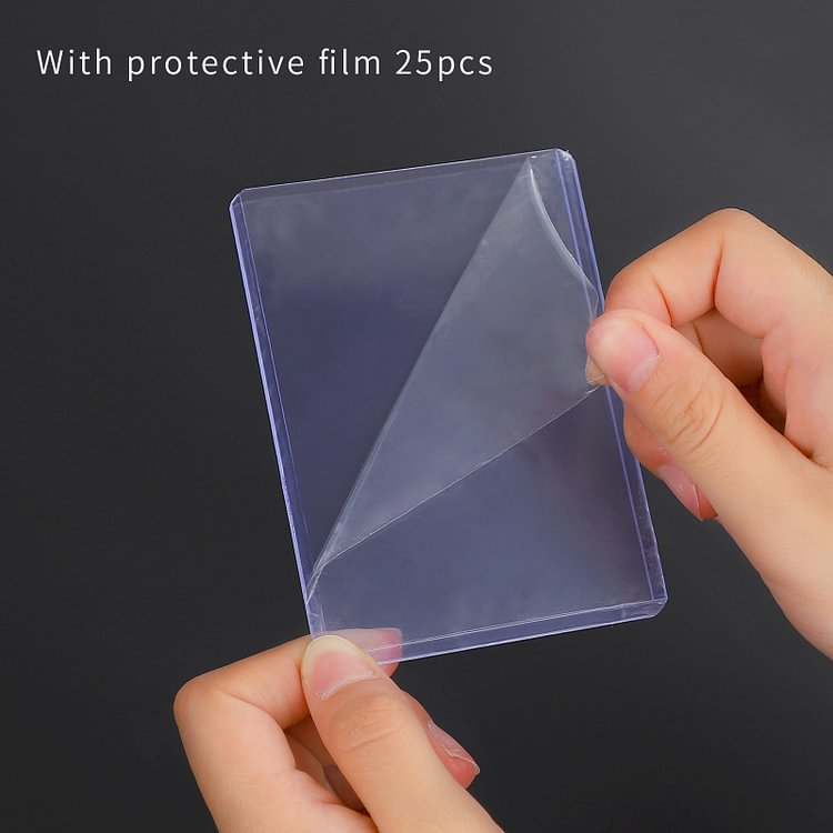 JOURNALSAY 10/25 Pcs PVC Transparent Card Holder Large Capacity Storage Card Bag
