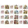 12PCS Diamond Painting Easter Cross Greeting Card Kit for Birthdays Thanksgiving & Special Occasion