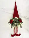 LED Christmas Santa Gnome Pendant with Lights Artificial Plant Elf Doll Ornament