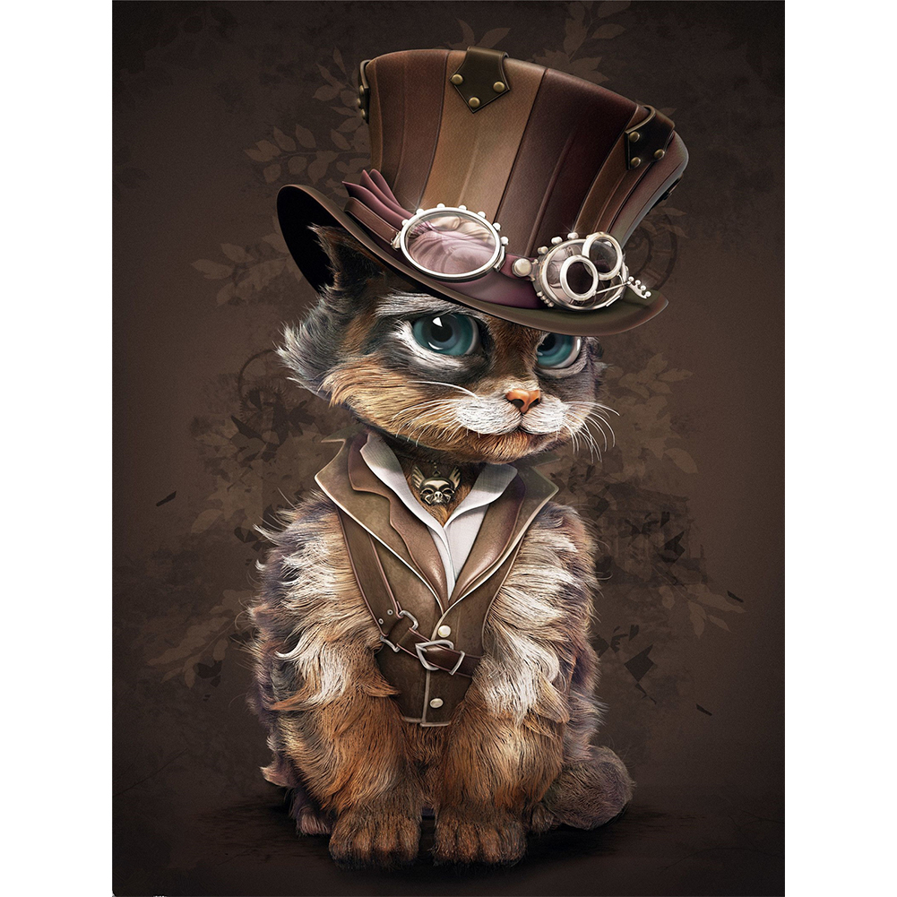 

Detective Cat - Round Drill Diamond Painting - 30*40CM, 501 Original