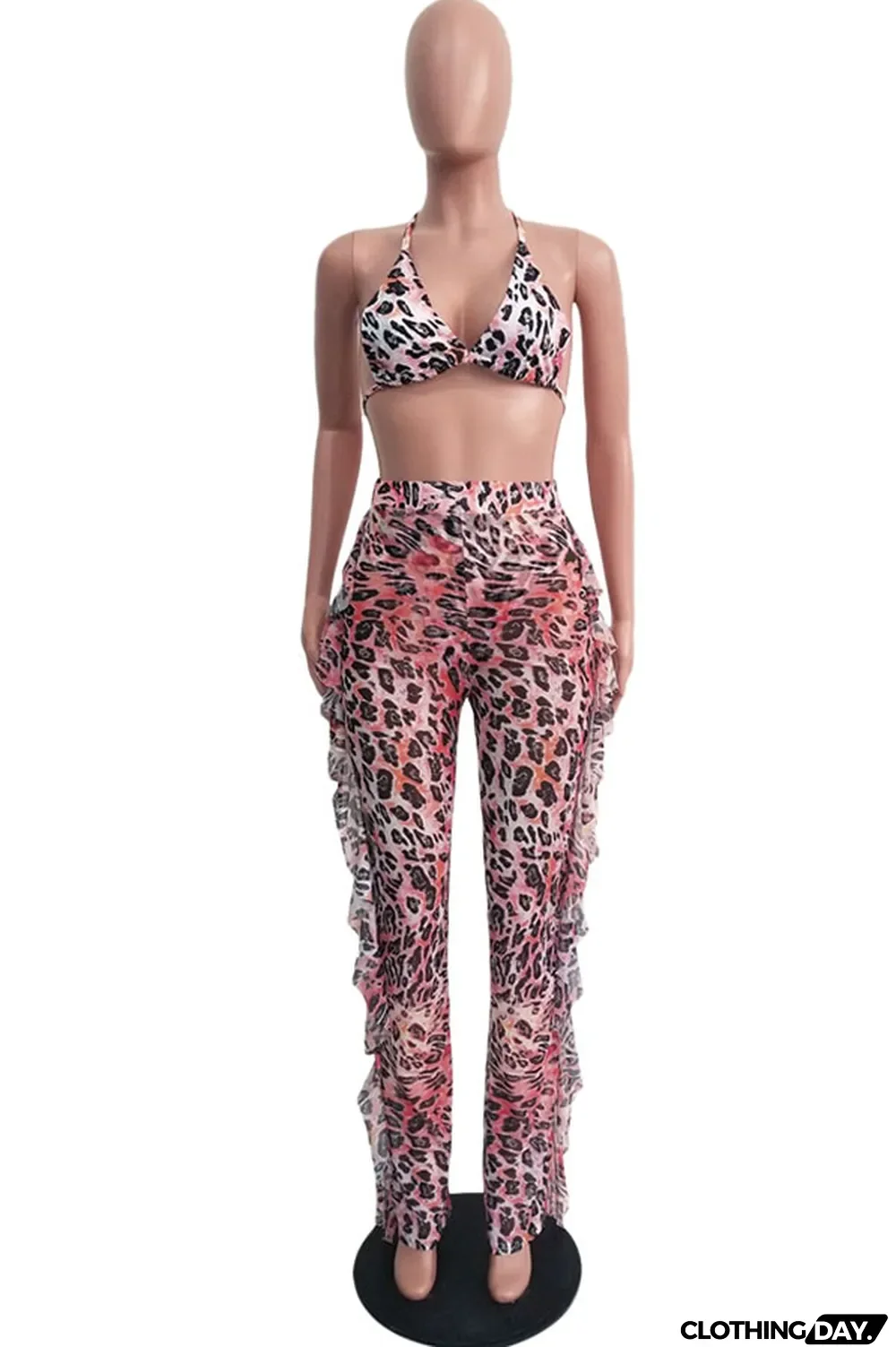 Yellow Polyester Sexy Fashion Stringy selvedge Print Tie Dye Patchwork Loose Sleeveless