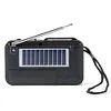 Mini Portable FM Radio BT Wireless Speakers Solar Charging FM Radio Receiver