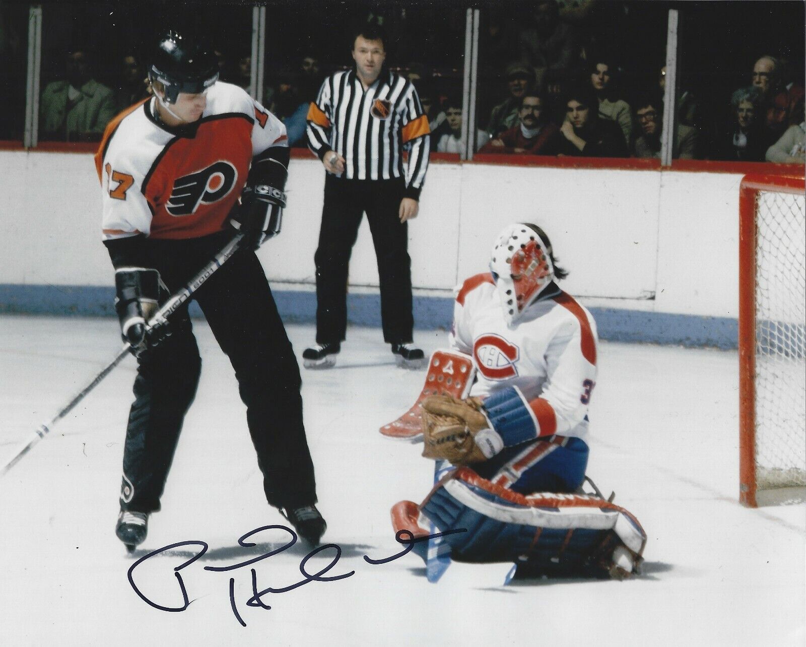 Autographed PAUL HOLMGREN Philadelphia Flyers 8x10 Photo Poster painting w/COA