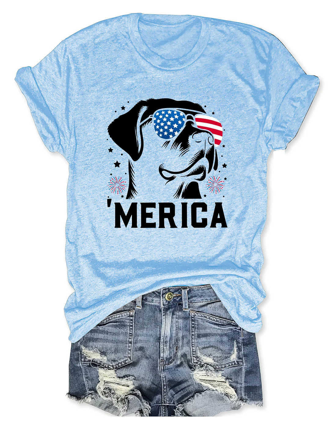 Labrador Retriever 'Merica 4th Of July T-shirt