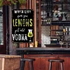 When life gives you lemons just add vodka - Metal Tin Signs(8*12Inch/12*16Inch) - Bar