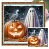 (Stamped/Counted) Halloween Ghost-11CT Cross Stitch 40*40cm/15.75*15.75in