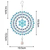 DIY Diamond Painting Double-sided Rotatable Snowflake Hanging Wind Chime Suncatcher Hanging Kit