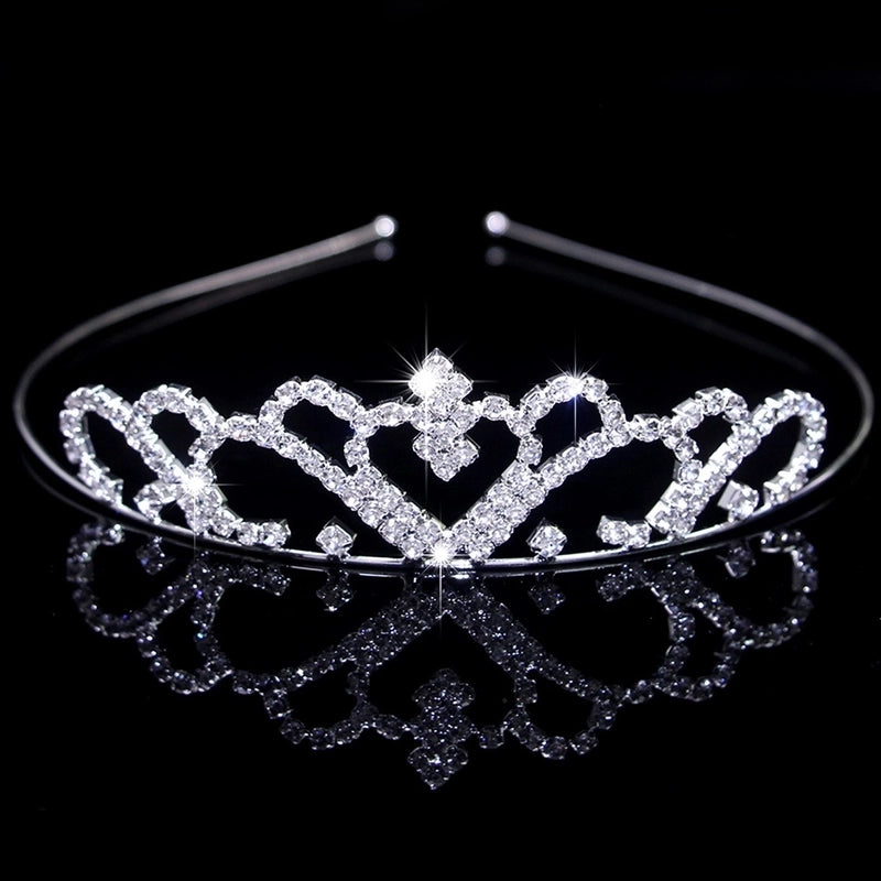 Women’s Elegant Glam Bridal Crown Metal Plating Inlay Artificial Pearls Rhinestones Crown