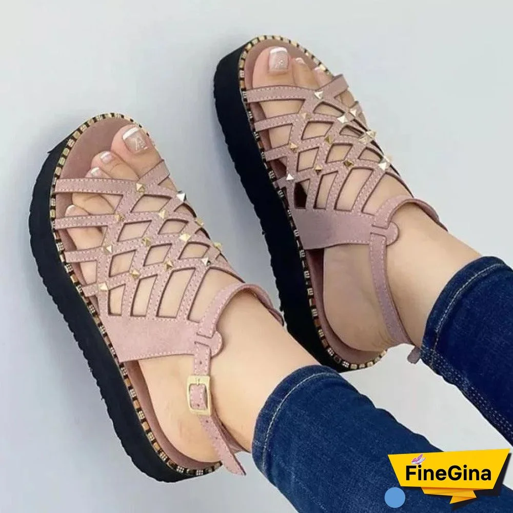 Women's Summer Hollow Open Toe Sandals