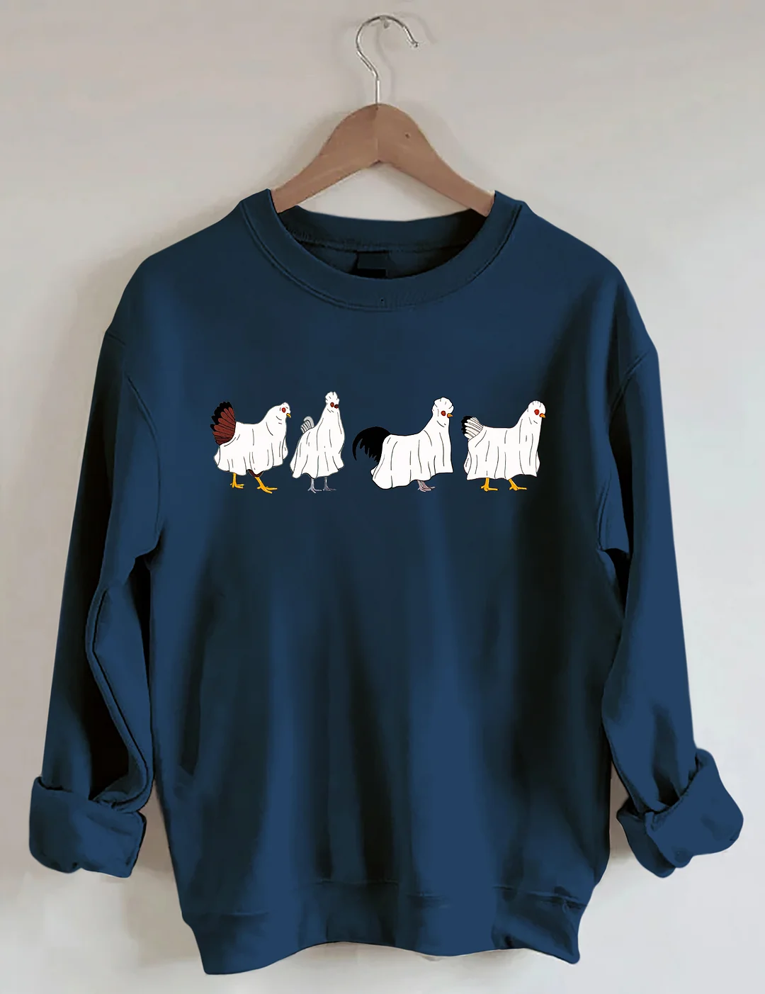 Halloween Ghost Chicken Sweatshirt