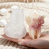 3D Wings Teeth Rose Flower Mould Silicone Wave Spiral Candle Mould Reusable Easy To Demold for Wedding Valentine Day DIY Home Decor