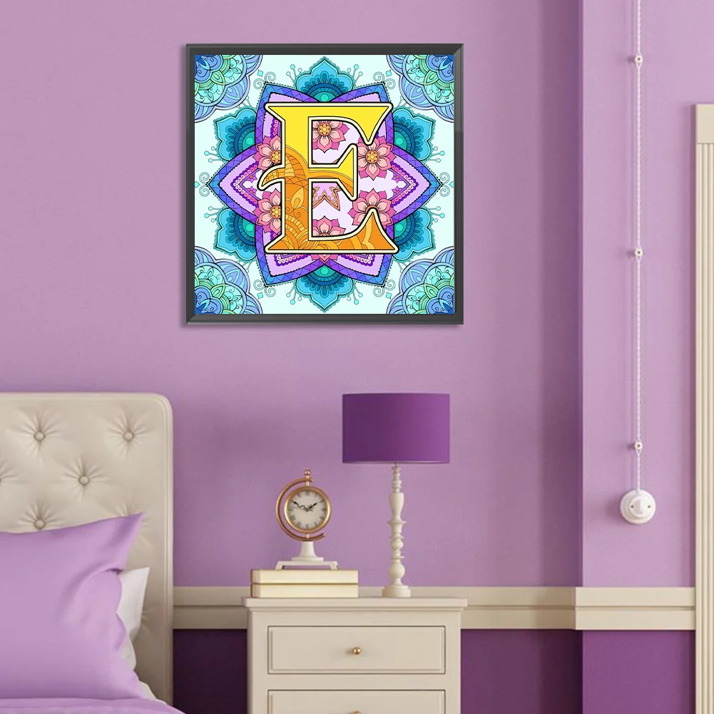 Diamond Painting - Full Round Drill - Mandala Letter(Canvas|30*30cm)