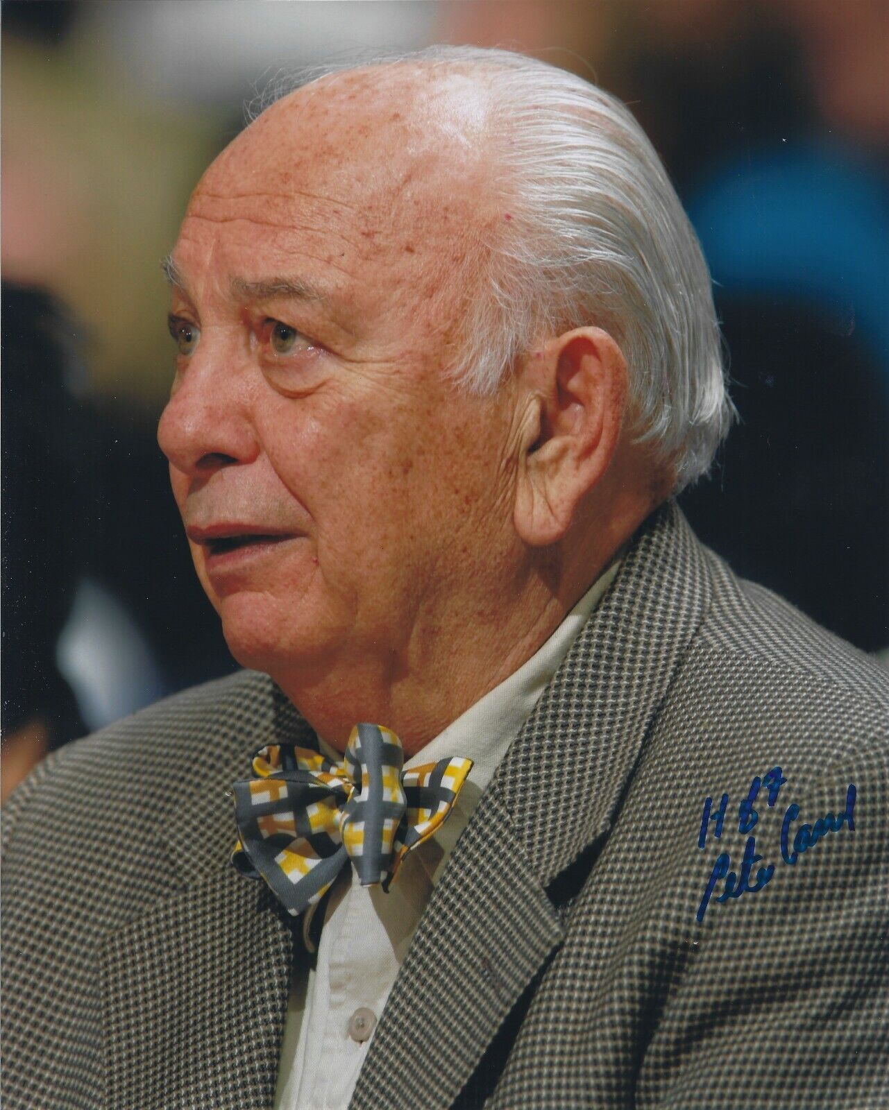 Signed 8x10 PETE CARRIL HOF Princeton Tigers Autographed Photo Poster painting w/COA