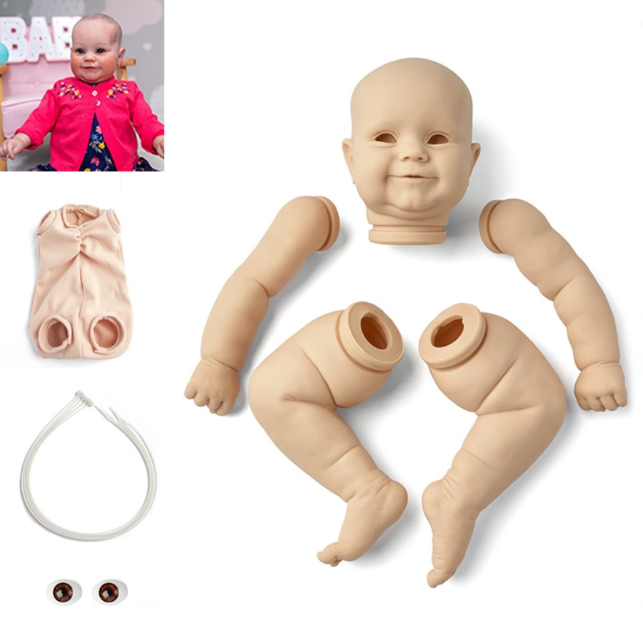 Reborn Baby Kit 24 Inches Maddie DIY Blank Unpainted Open Eyes Doll Kit