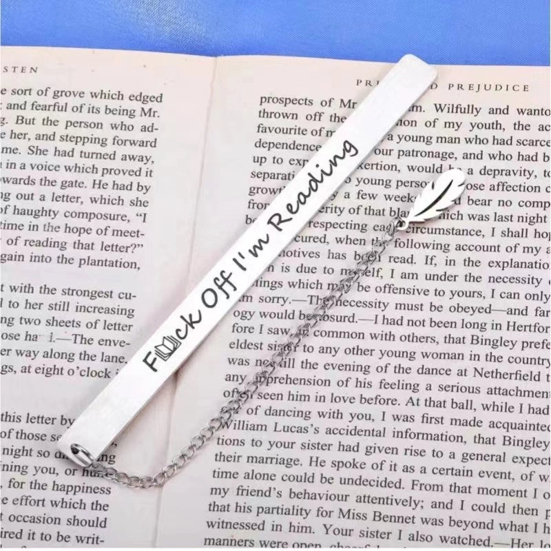 5 Pieces Letter School 201 Stainless Steel Minimalist Bookmark