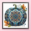 (US Only)Pumpkin Printed Cross Stitch Kit 40x40cm DIY 14CT Embroidery Craft Set Decor