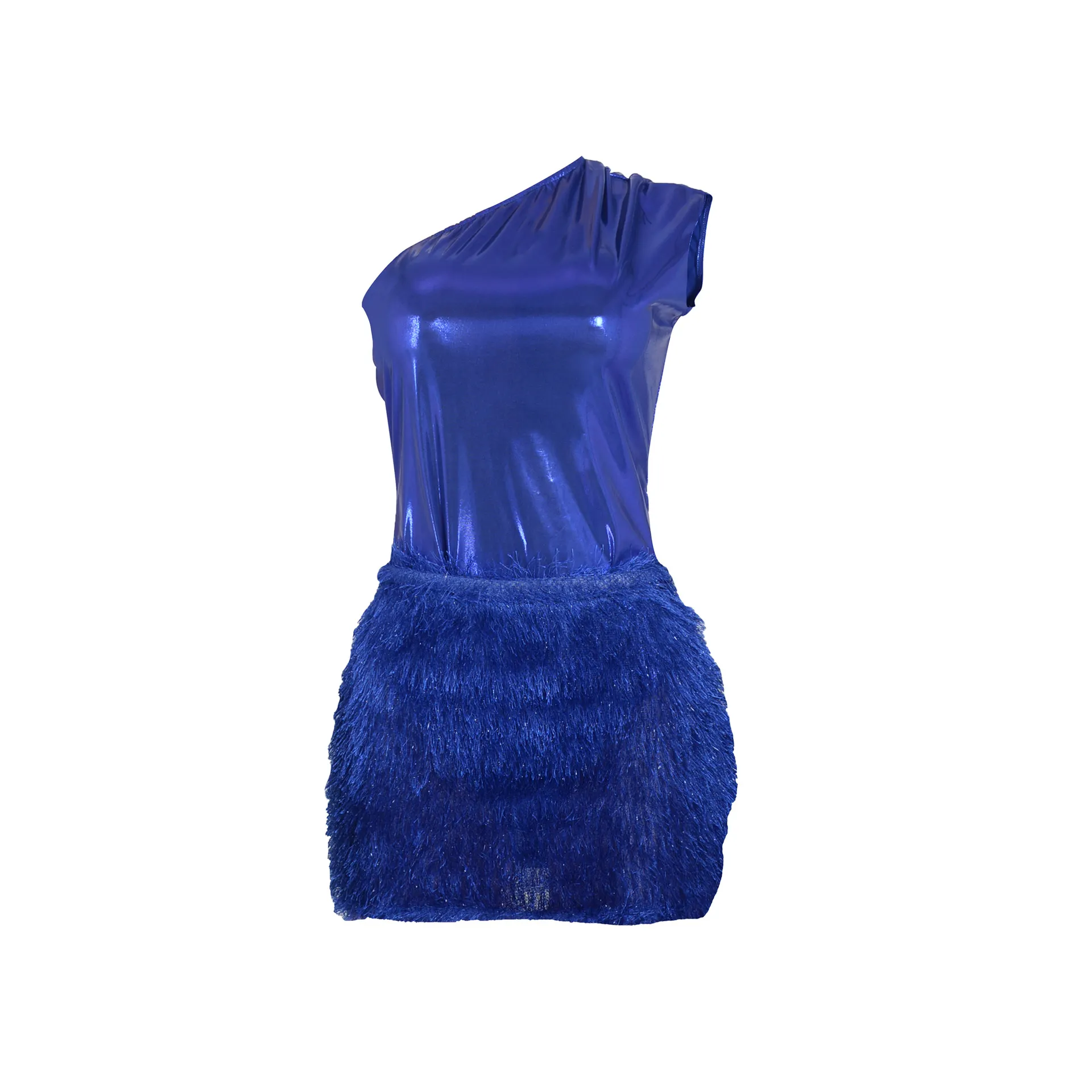 Women Clothing Skirt Set Jumpsuit Glossy Sexy Skirt Two Piece Set
